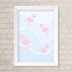Quadro Infantil Flamingos