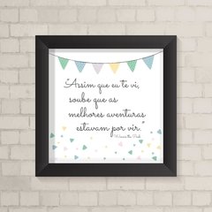 Quadro Infantil Frase Ursinho Pooh - comprar online