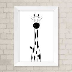 Quadro Infantil Girafa Minimalista