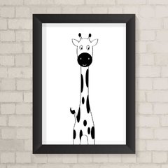 Quadro Infantil Girafa Minimalista - comprar online