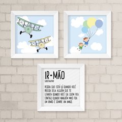 Kit de Quadros Aviões e Balões