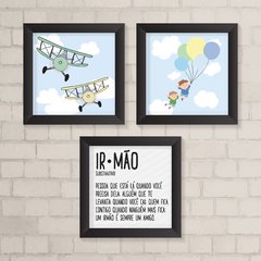 Kit de Quadros Aviões e Balões - comprar online