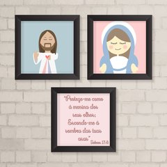 Kit de Quadros Jesus e Maria - comprar online