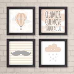 Kit de Quadros O Amor que Move Aqui - comprar online