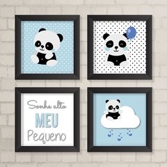 Kit de Quadros Panda Baby Menino - comprar online
