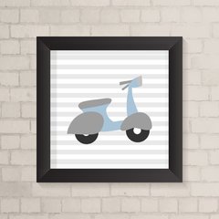 Quadro Infantil Lambreta fundo Listrado - comprar online