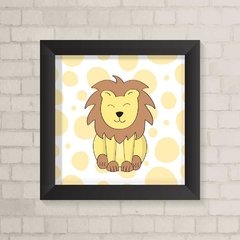 Quadro Infantil Leão Safari - comprar online