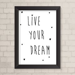 Quadro Infantil Live Your Dream - comprar online