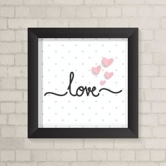 Quadro Infantil Love Corações - comprar online