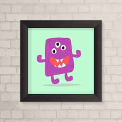 Quadro Infantil Monstrinho Roxo - comprar online