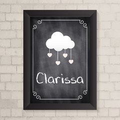 Quadro com Nome Chuva de Amor - comprar online