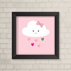 Quadro Infantil Nuvem Rosa - comprar online