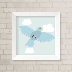 Quadro Infantil Pássaro Azul