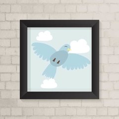 Quadro Infantil Pássaro Azul - comprar online