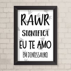 Quadro Infantil Rawr - comprar online