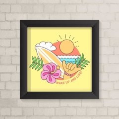 Quadro Infantil Surf Menina - comprar online