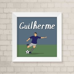 Quadro Jogador de Futebol com Nome