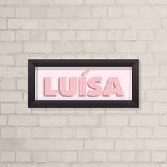 Quadro com Nome Menina Rosa - comprar online