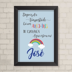 Quadro Bebe Arco Iris - comprar online