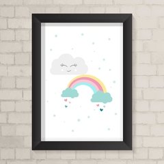 Quadro Infantil Nuvem e Arco-Íris - comprar online