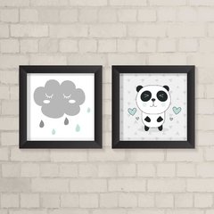 Kit de Quadros Nuvem e Panda - comprar online