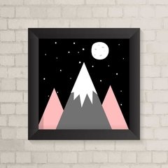 Quadro Infantil Montanha Rosa - comprar online