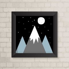 Quadro Infantil Montanha Azul - comprar online