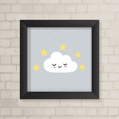 Quadro Infantil Nuvem e Estrelas Amarelas - comprar online