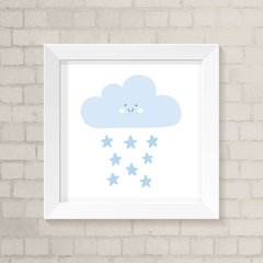 Quadro Infantil Nuvem e Estrelas