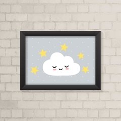 Quadro Infantil Nuvem e Estrelas - comprar online