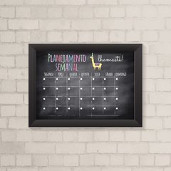 Quadro Planner Lhama - comprar online