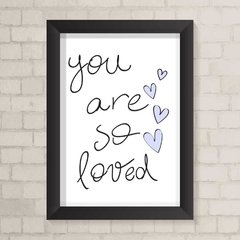 Quadro Infantil So Loved Menino - comprar online