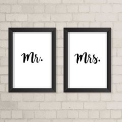 Kit de Quadros Mr. e Mrs. - comprar online