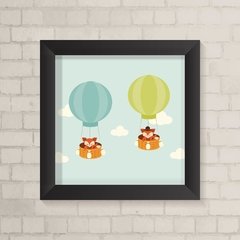 Quadro Infantil Raposinhas - comprar online