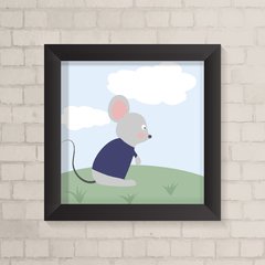 Quadro Infantil Ratinho - comprar online