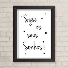 Quadro Infantil Siga seus Sonhos - comprar online