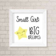 Quadro Infantil Big Dreams Menina