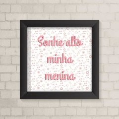 Quadro Infantil Sonhe Alto Floral - comprar online