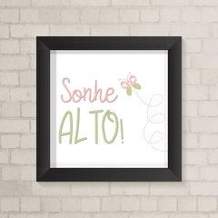 Quadro Infantil Sonhe Alto Borboleta - comprar online