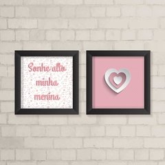 Kit de Quadros Sonhe Alto Menina - comprar online