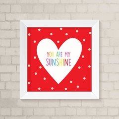 Quadro Infantil Sunshine Coração