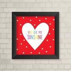 Quadro Infantil Sunshine Coração - comprar online