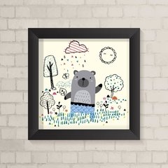 Quadro Infantil Urso Moderno - comprar online