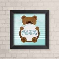 Quadro com Nome Urso - comprar online