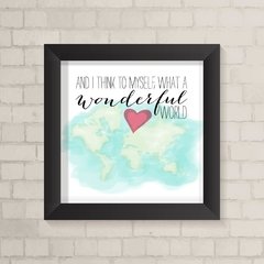 Quadro Casa Wonderful World - comprar online