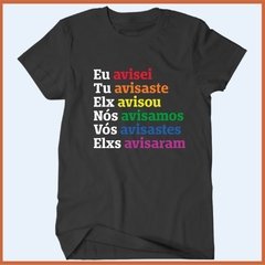 Camiseta Eu avisei - Arco íris #EleNão - Camisetas Rápido Shop