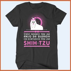 Camiseta Todo mundo tem um anjo da guarda os sortudos têm um shihtzu - comprar online