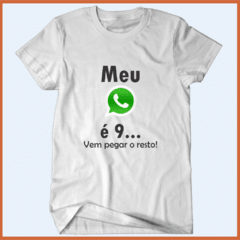 Camiseta - Meu zap é 9...