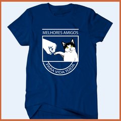 Camiseta Gato - Melhores amigos para a vida toda na internet