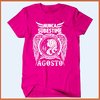 Camiseta Nunca subestime o poder de uma mulher nascida em agosto - comprar online